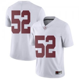 Men's Alabama Crimson Tide #52 Preston Malone White Limited NCAA College Football Jersey 2403RBON8